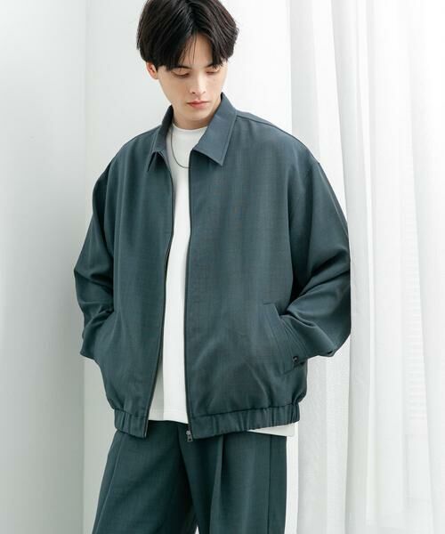 SENSE OF PLACE by URBAN RESEARCH / センスオブプレイス バイ アーバンリサーチ ブルゾン | 『UR TECH DRYLUXE』リネンライクジップブルゾン | 詳細4