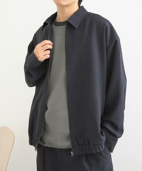 SENSE OF PLACE by URBAN RESEARCH / センスオブプレイス バイ アーバンリサーチ ブルゾン | 『UR TECH DRYLUXE』リネンライクジップブルゾン | 詳細20