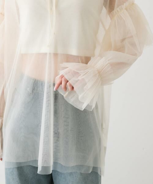 SENSE OF PLACE by URBAN RESEARCH / センスオブプレイス バイ アーバンリサーチ シャツ・ブラウス | シアーチュールフリルトップ | 詳細26