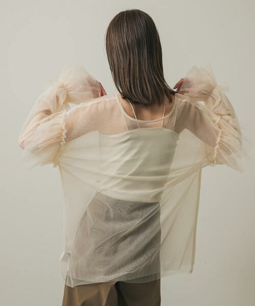 SENSE OF PLACE by URBAN RESEARCH / センスオブプレイス バイ アーバンリサーチ シャツ・ブラウス | シアーチュールフリルトップ | 詳細17