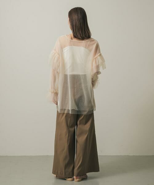 SENSE OF PLACE by URBAN RESEARCH / センスオブプレイス バイ アーバンリサーチ シャツ・ブラウス | シアーチュールフリルトップ | 詳細19