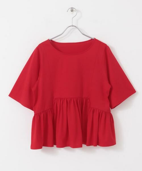 SENSE OF PLACE by URBAN RESEARCH / センスオブプレイス バイ アーバンリサーチ Tシャツ | クルーネックペプラムフリルトップ | 詳細7