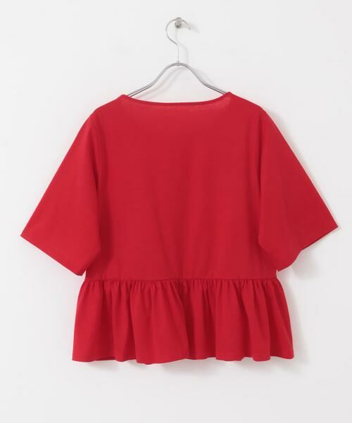 SENSE OF PLACE by URBAN RESEARCH / センスオブプレイス バイ アーバンリサーチ Tシャツ | クルーネックペプラムフリルトップ | 詳細9