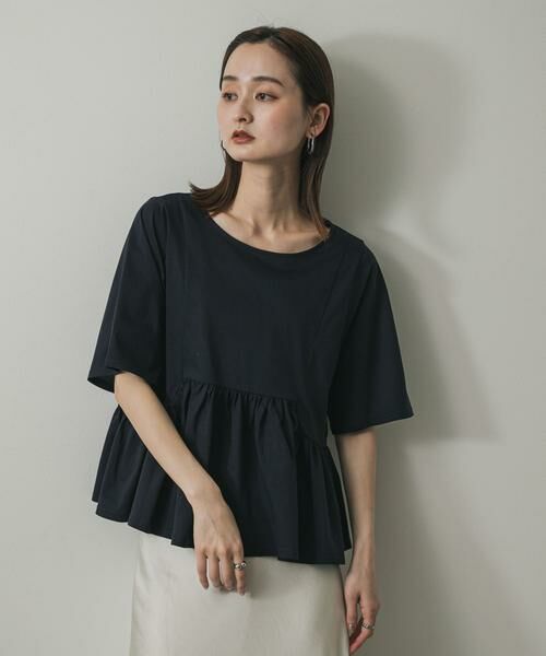 SENSE OF PLACE by URBAN RESEARCH / センスオブプレイス バイ アーバンリサーチ Tシャツ | クルーネックペプラムフリルトップ | 詳細14