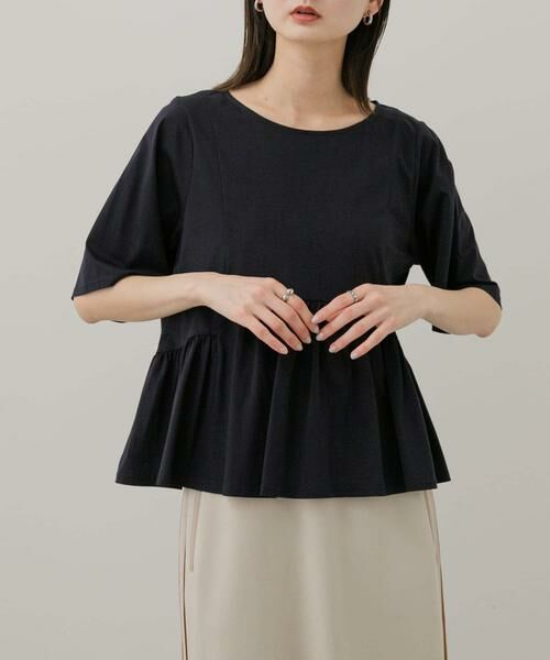 SENSE OF PLACE by URBAN RESEARCH / センスオブプレイス バイ アーバンリサーチ Tシャツ | クルーネックペプラムフリルトップ | 詳細17
