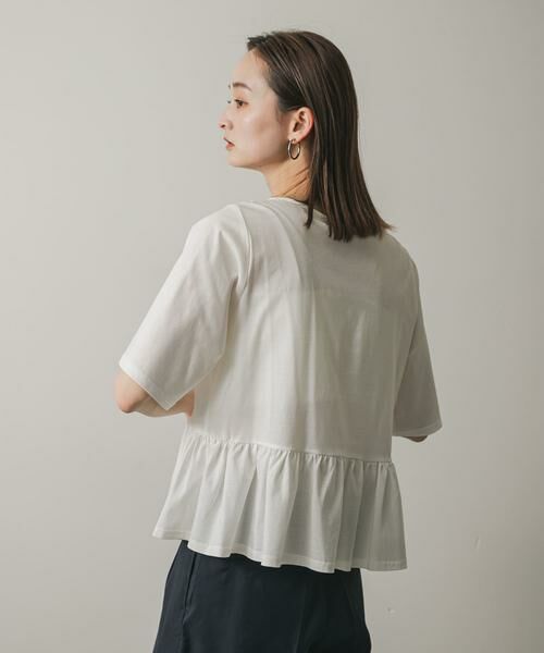 SENSE OF PLACE by URBAN RESEARCH / センスオブプレイス バイ アーバンリサーチ Tシャツ | クルーネックペプラムフリルトップ | 詳細23