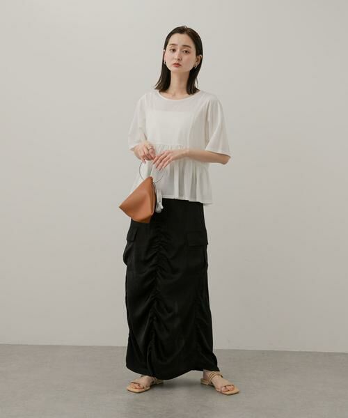 SENSE OF PLACE by URBAN RESEARCH / センスオブプレイス バイ アーバンリサーチ Tシャツ | クルーネックペプラムフリルトップ | 詳細27