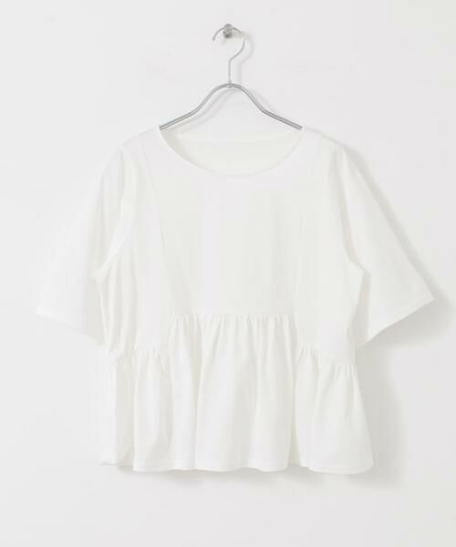 SENSE OF PLACE by URBAN RESEARCH / センスオブプレイス バイ アーバンリサーチ Tシャツ | クルーネックペプラムフリルトップ | 詳細28