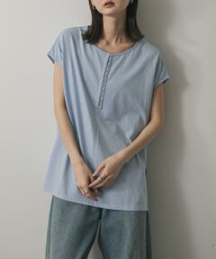 SENSE OF PLACE by URBAN RESEARCH / センスオブプレイス バイ アーバンリサーチ Tシャツ | フロントホックフレンチスリーブカットトップ