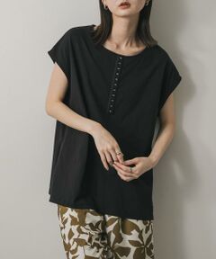 SENSE OF PLACE by URBAN RESEARCH / センスオブプレイス バイ アーバンリサーチ Tシャツ | フロントホックフレンチスリーブカットトップ