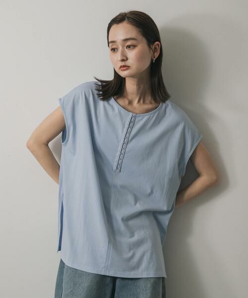 SENSE OF PLACE by URBAN RESEARCH / センスオブプレイス バイ アーバンリサーチ Tシャツ | フロントホックフレンチスリーブカットトップ | 詳細1