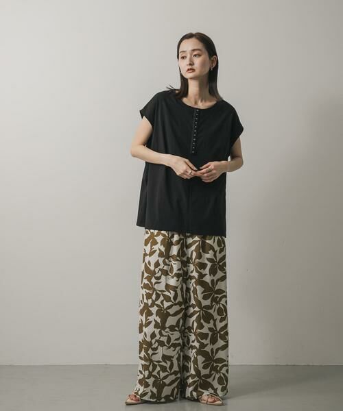 SENSE OF PLACE by URBAN RESEARCH / センスオブプレイス バイ アーバンリサーチ Tシャツ | フロントホックフレンチスリーブカットトップ | 詳細18