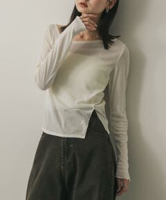 SENSE OF PLACE by URBAN RESEARCH / センスオブプレイス バイ アーバンリサーチ Tシャツ | アシメデコルテシアートップ