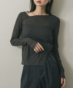 SENSE OF PLACE by URBAN RESEARCH / センスオブプレイス バイ アーバンリサーチ Tシャツ | アシメデコルテシアートップ