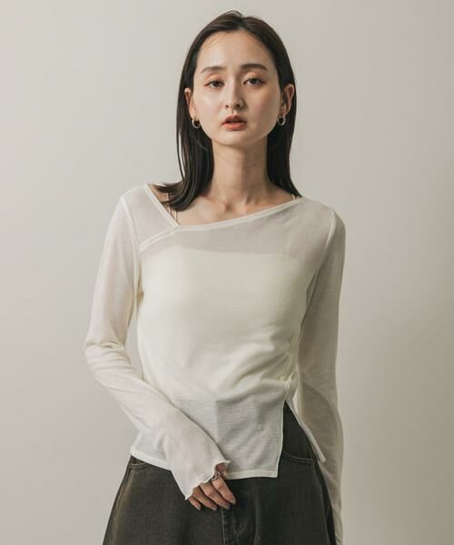 SENSE OF PLACE by URBAN RESEARCH / センスオブプレイス バイ アーバンリサーチ Tシャツ | アシメデコルテシアートップ | 詳細13