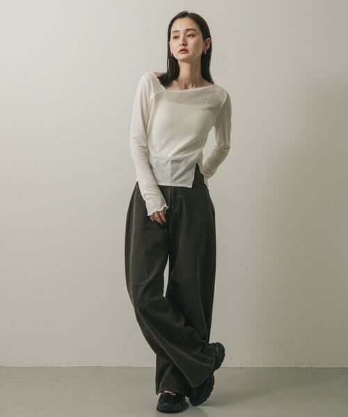 SENSE OF PLACE by URBAN RESEARCH / センスオブプレイス バイ アーバンリサーチ Tシャツ | アシメデコルテシアートップ | 詳細15