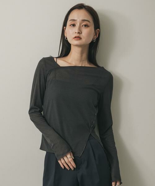 SENSE OF PLACE by URBAN RESEARCH / センスオブプレイス バイ アーバンリサーチ Tシャツ | アシメデコルテシアートップ | 詳細20