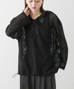 SENSE OF PLACE by URBAN RESEARCH / センスオブプレイス バイ アーバンリサーチ その他トップス | フーデットメッシュトップ