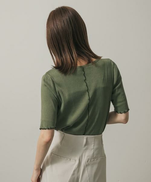 SENSE OF PLACE by URBAN RESEARCH / センスオブプレイス バイ アーバンリサーチ Tシャツ | カットアウトピグメントトップ(5分袖) | 詳細2