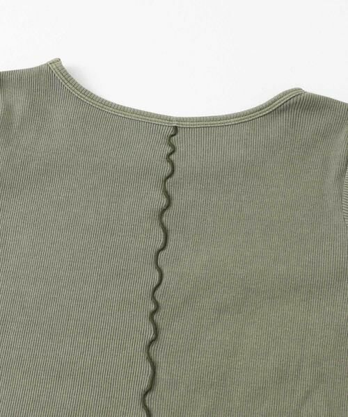 SENSE OF PLACE by URBAN RESEARCH / センスオブプレイス バイ アーバンリサーチ Tシャツ | カットアウトピグメントトップ(5分袖) | 詳細9