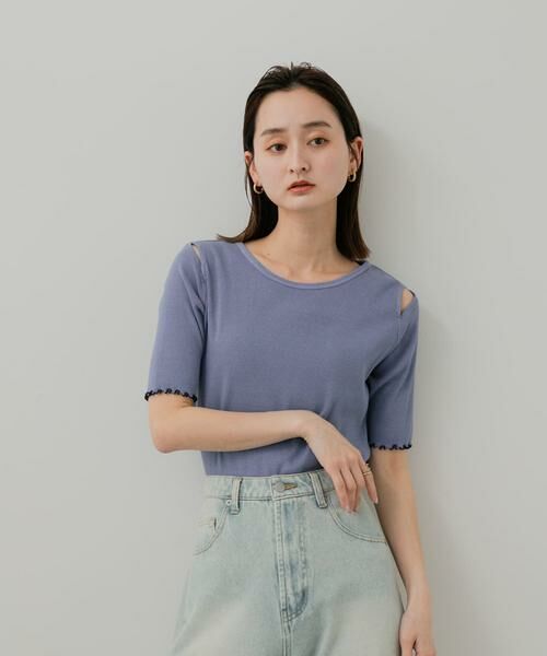 SENSE OF PLACE by URBAN RESEARCH / センスオブプレイス バイ アーバンリサーチ Tシャツ | カットアウトピグメントトップ(5分袖) | 詳細15