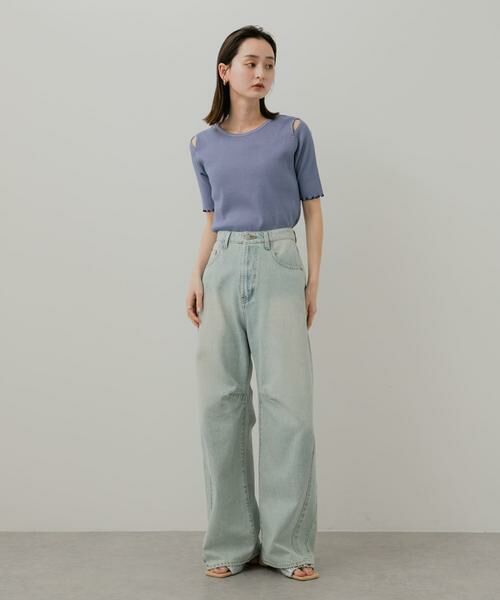 SENSE OF PLACE by URBAN RESEARCH / センスオブプレイス バイ アーバンリサーチ Tシャツ | カットアウトピグメントトップ(5分袖) | 詳細17