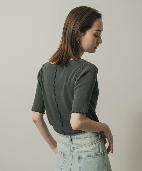 SENSE OF PLACE by URBAN RESEARCH / センスオブプレイス バイ アーバンリサーチ Tシャツ | カットアウトピグメントトップ(5分袖) | 詳細21