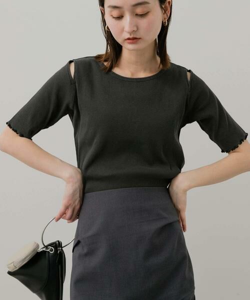 SENSE OF PLACE by URBAN RESEARCH / センスオブプレイス バイ アーバンリサーチ Tシャツ | カットアウトピグメントトップ(5分袖) | 詳細23