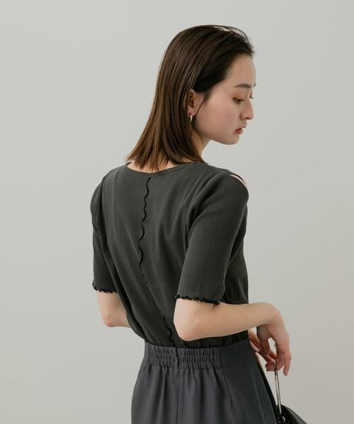 SENSE OF PLACE by URBAN RESEARCH / センスオブプレイス バイ アーバンリサーチ Tシャツ | カットアウトピグメントトップ(5分袖) | 詳細25