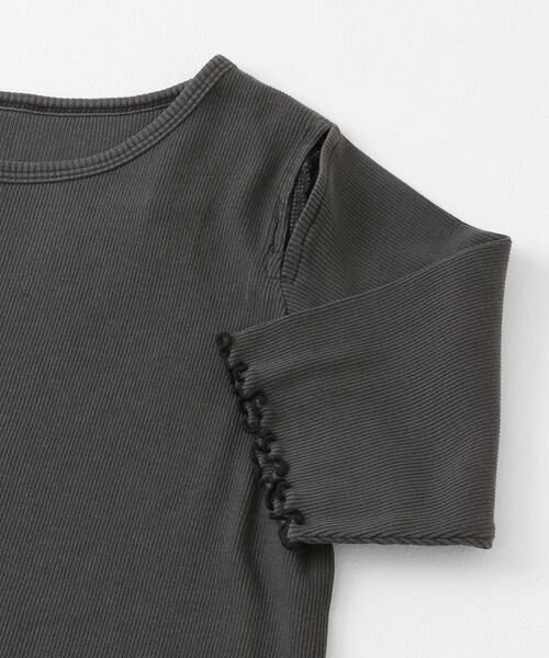 SENSE OF PLACE by URBAN RESEARCH / センスオブプレイス バイ アーバンリサーチ Tシャツ | カットアウトピグメントトップ(5分袖) | 詳細28