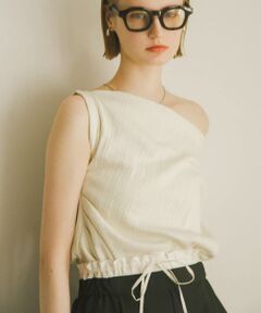 SENSE OF PLACE by URBAN RESEARCH / センスオブプレイス バイ アーバンリサーチ Tシャツ | ランダムリブワンショルダーカットトップ