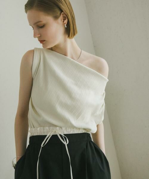 SENSE OF PLACE by URBAN RESEARCH / センスオブプレイス バイ アーバンリサーチ Tシャツ | ランダムリブワンショルダーカットトップ | 詳細14
