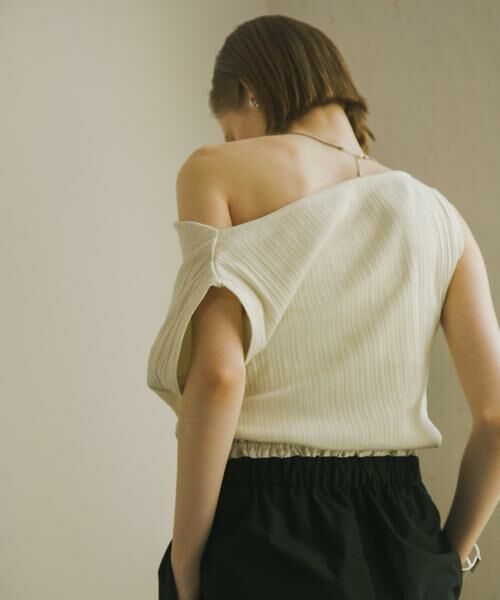 SENSE OF PLACE by URBAN RESEARCH / センスオブプレイス バイ アーバンリサーチ Tシャツ | ランダムリブワンショルダーカットトップ | 詳細15