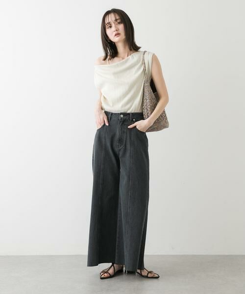 SENSE OF PLACE by URBAN RESEARCH / センスオブプレイス バイ アーバンリサーチ Tシャツ | ランダムリブワンショルダーカットトップ | 詳細20