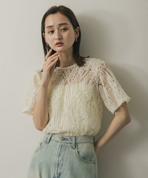 SENSE OF PLACE by URBAN RESEARCH / センスオブプレイス バイ アーバンリサーチ シャツ・ブラウス | コードシシュウトップ(半袖) | 詳細1