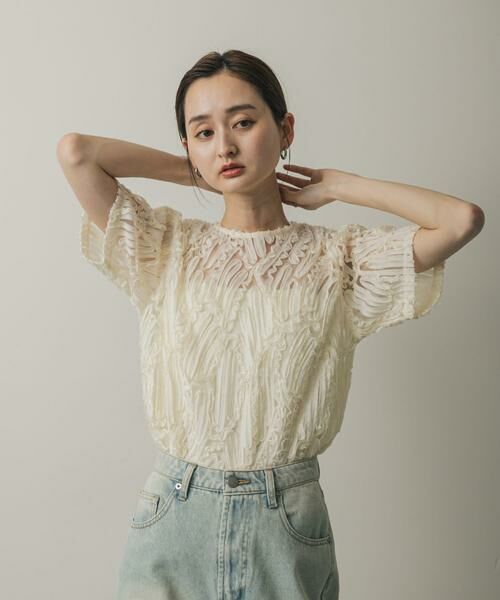 SENSE OF PLACE by URBAN RESEARCH / センスオブプレイス バイ アーバンリサーチ シャツ・ブラウス | コードシシュウトップ(半袖) | 詳細2