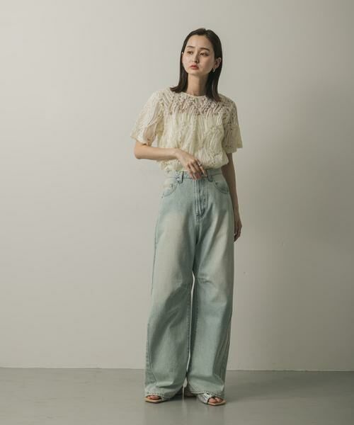 SENSE OF PLACE by URBAN RESEARCH / センスオブプレイス バイ アーバンリサーチ シャツ・ブラウス | コードシシュウトップ(半袖) | 詳細4