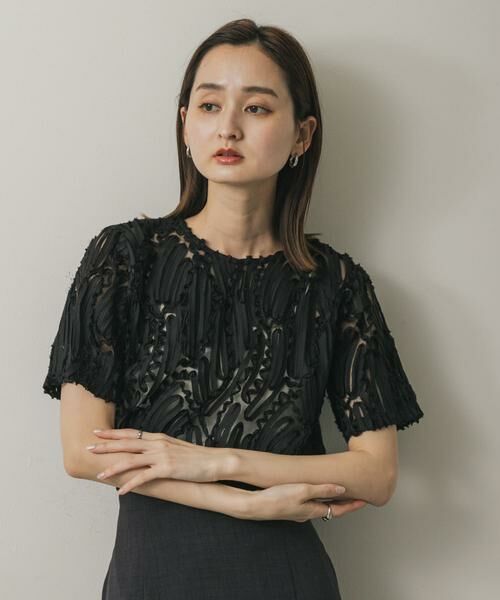 SENSE OF PLACE by URBAN RESEARCH / センスオブプレイス バイ アーバンリサーチ シャツ・ブラウス | コードシシュウトップ(半袖) | 詳細8