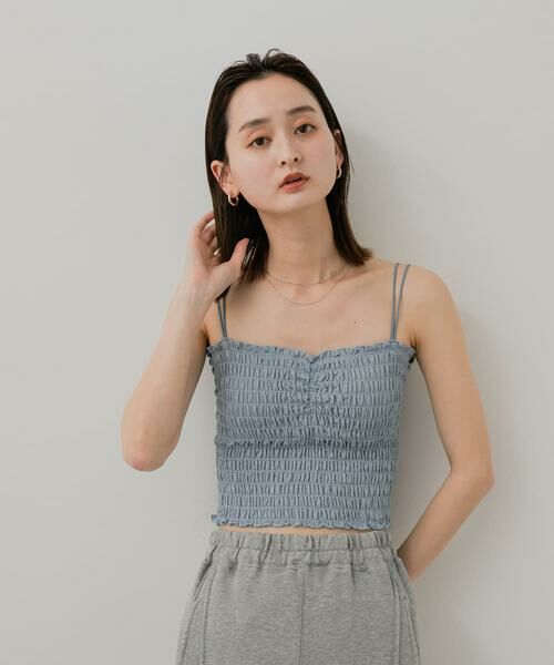 SENSE OF PLACE by URBAN RESEARCH / センスオブプレイス バイ アーバンリサーチ キャミソール・チューブトップ | ラメシャーリングカップツキキャミソール | 詳細2