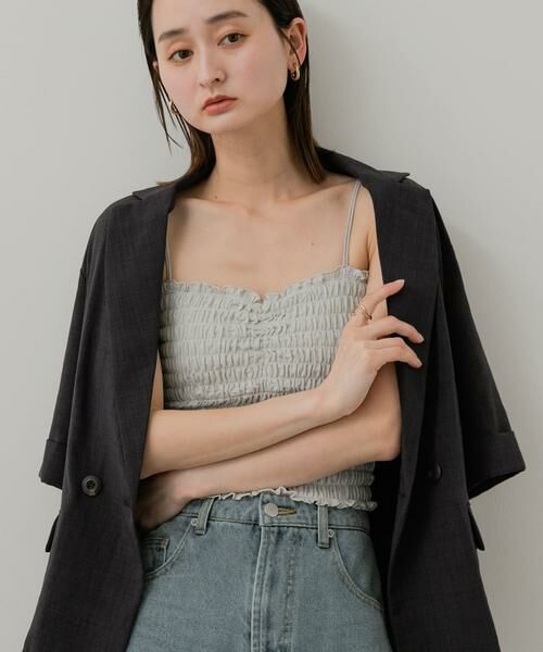 SENSE OF PLACE by URBAN RESEARCH / センスオブプレイス バイ アーバンリサーチ キャミソール・チューブトップ | ラメシャーリングカップツキキャミソール | 詳細23