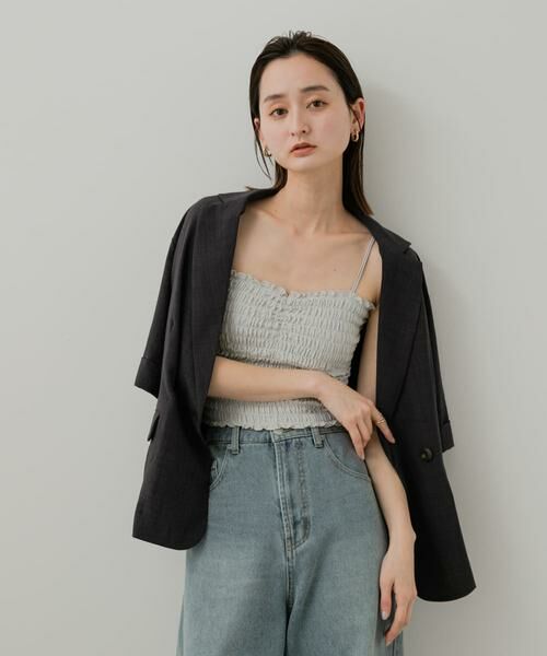 SENSE OF PLACE by URBAN RESEARCH / センスオブプレイス バイ アーバンリサーチ キャミソール・チューブトップ | ラメシャーリングカップツキキャミソール | 詳細24