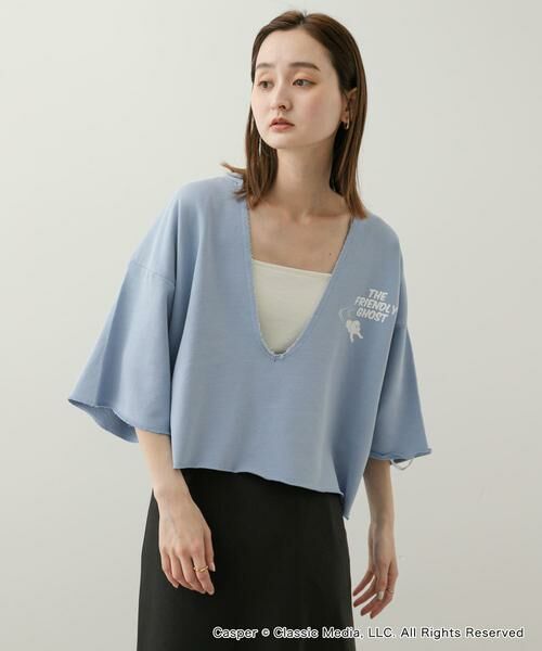 SENSE OF PLACE by URBAN RESEARCH / センスオブプレイス バイ アーバンリサーチ Tシャツ | 『別注』Casper×SENSE OF PLACE/スキッパートップ | 詳細2