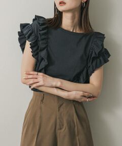 SENSE OF PLACE by URBAN RESEARCH / センスオブプレイス バイ アーバンリサーチ Tシャツ | ギャザーフリルトップ