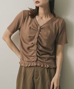 SENSE OF PLACE by URBAN RESEARCH / センスオブプレイス バイ アーバンリサーチ Tシャツ | フロントタックフリルトップ