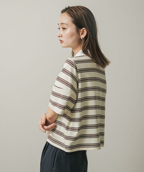 SENSE OF PLACE by URBAN RESEARCH / センスオブプレイス バイ アーバンリサーチ ポロシャツ | マルチボーダーカットポロシャツ | 詳細12