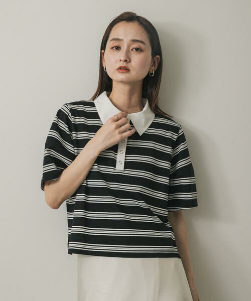 SENSE OF PLACE by URBAN RESEARCH / センスオブプレイス バイ アーバンリサーチ ポロシャツ | マルチボーダーカットポロシャツ | 詳細17