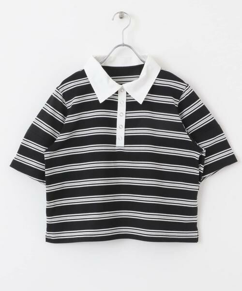 SENSE OF PLACE by URBAN RESEARCH / センスオブプレイス バイ アーバンリサーチ ポロシャツ | マルチボーダーカットポロシャツ | 詳細21