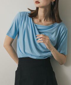 SENSE OF PLACE by URBAN RESEARCH / センスオブプレイス バイ アーバンリサーチ Tシャツ | アシメドレープトップ(半袖)