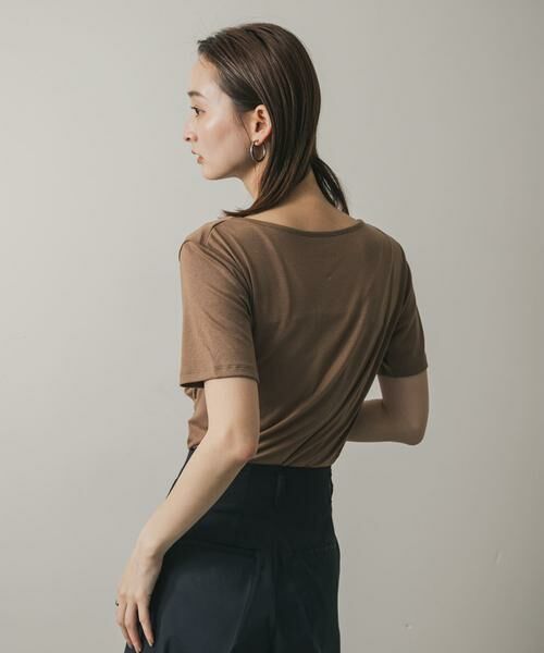 SENSE OF PLACE by URBAN RESEARCH / センスオブプレイス バイ アーバンリサーチ Tシャツ | アシメドレープトップ(半袖) | 詳細2