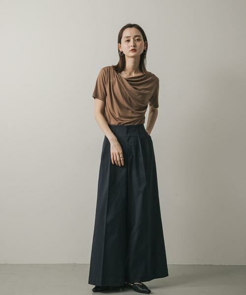 SENSE OF PLACE by URBAN RESEARCH / センスオブプレイス バイ アーバンリサーチ Tシャツ | アシメドレープトップ(半袖) | 詳細3